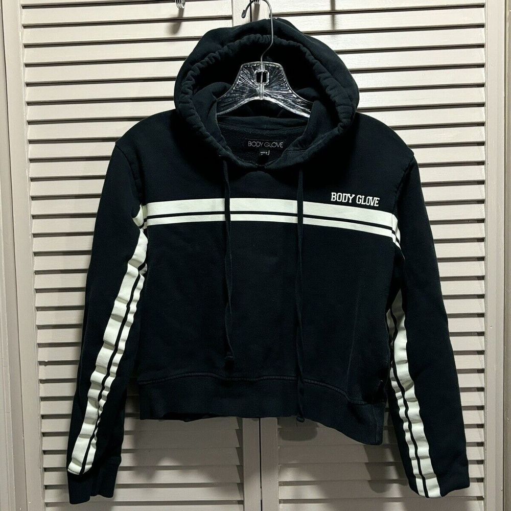 Body‎ Glove Youth Black/White Pullover Logo Long Sleeve Hoodie Size Small
